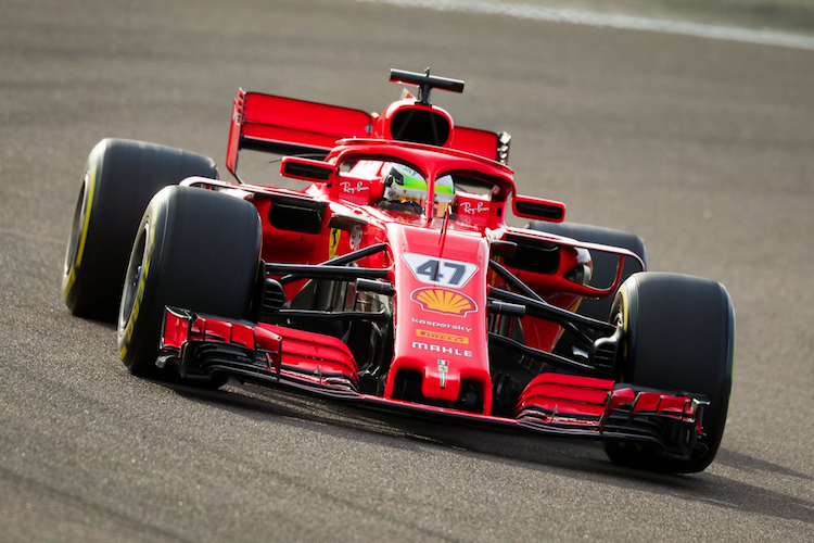 Mick Schumacher im 2018er Ferrari SF71H