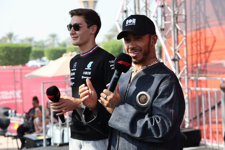 George Russell und Lewis Hamilton