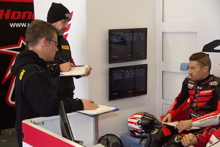 Steve Jenkner mit Nicky Hayden in Jerez