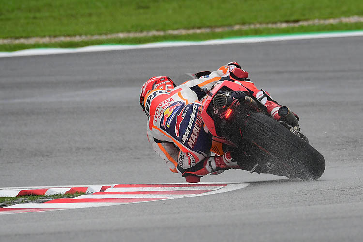 Marc Márquez holte sich im Regen von Sepang seine 52. MotoGP-Pole-Position