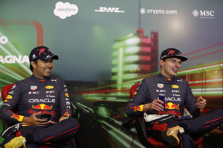 Sergio Pérez und Max Verstappen