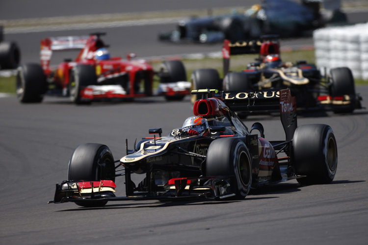 Romain Grosjean führte den Nürburgrin-GP eine Weile an