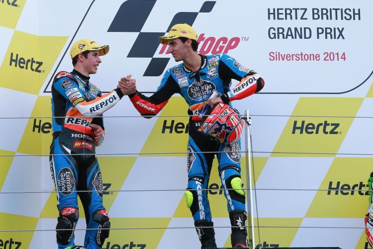 Moto3 - Márquez und Rins gratulieren einander