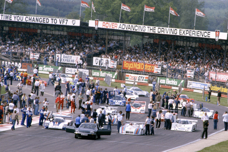 Erstes ordentliches Feld in der Gruppe C: Silverstone 1982