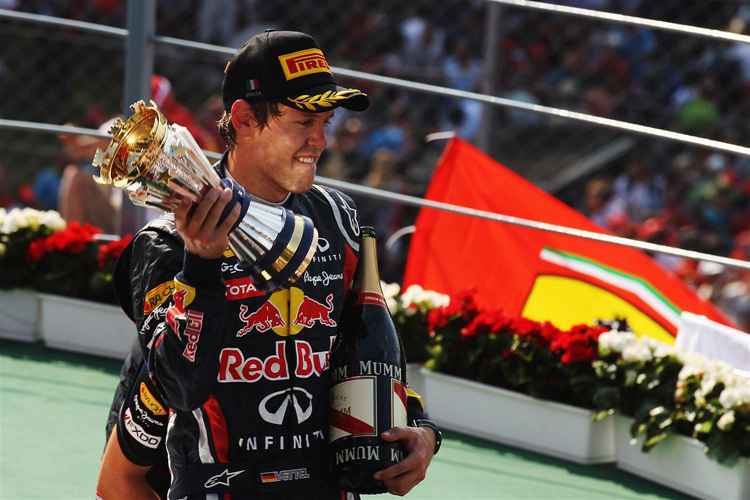 Vettels bislang letzter Sieg auf europäischem Boden: Monza 2011