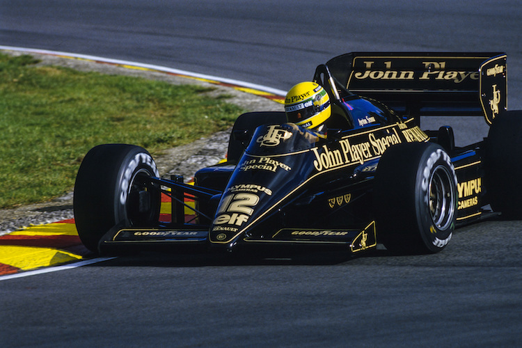 1985: Lotus 97T-Renault mit Ayrton Senna