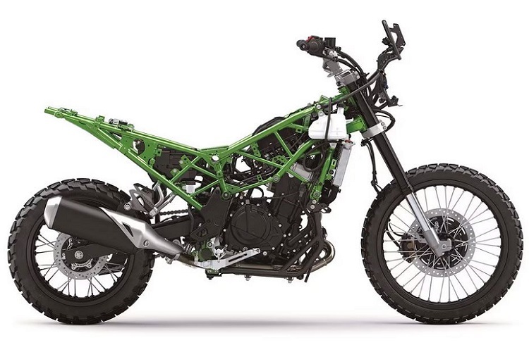 Der Gitterrohrrahmen wurde extra für die Anforderungen des Geländeeinsatzes neu konstruiert