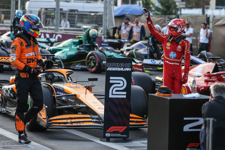 Charles Leclerc sichert sich Pole Position in Baku