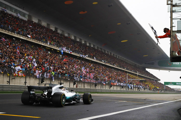 Die neue Formel 1 lockte mehr chinesische Fans als in den Vorjahren an die Strecke
