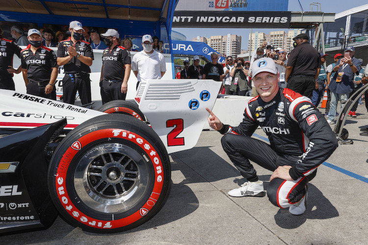 IndyCar-Champion Josef Newarden 2021 in Long Bach (Kalifornien)