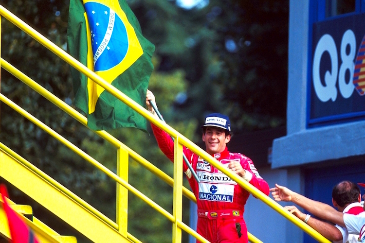 Ganz Brasilien fieberte mit Ayrton Senna
