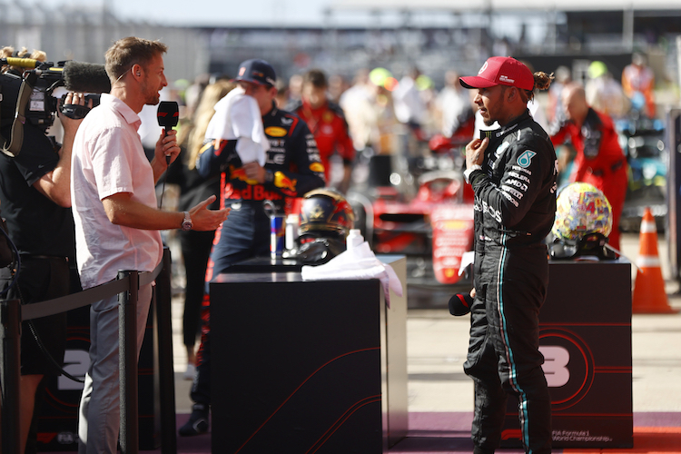 Jenson Button und Lewis Hamilton 2023 in Texas
