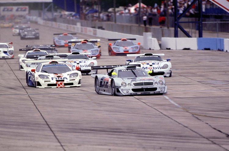 Start zur FIA-GT 1997 in Sebring. Wurz/Moore wurden damals Siebte
