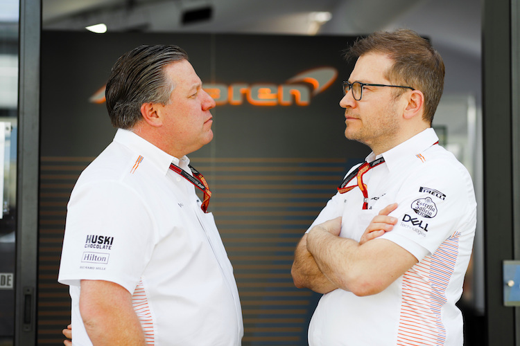 McLaren-CEO Zak Brown und Teamchef Andreas Seidl