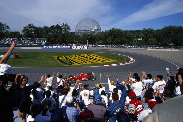 Die Fans feiern Jean Alesi: GP-Triumph zum 31. Geburtstag in Montreal 1995