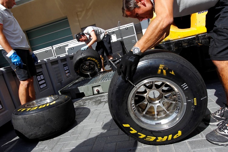 Noch sind es nur Tests für die Pirelli-Techniker