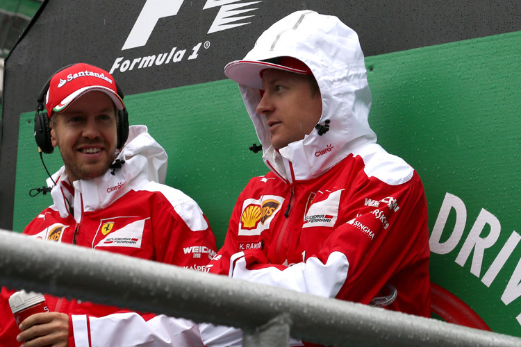 Eine Ausnahme: Sebastian Vettel und Kimi Räikkönen