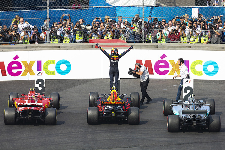 So sah das vor einem Jahr in Mexiko aus: Sieg für Max Verstappen