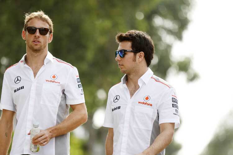Jenson Button und Sergio Perez lernen sich besser kennen