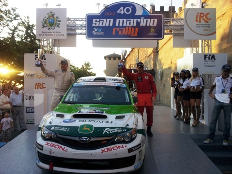 Start der Rallye San Marino 2012