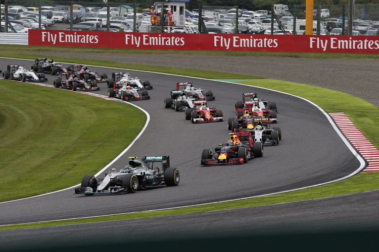 Nico Rosberg sicherte sich in Suzuka den neunten Saisonsieg