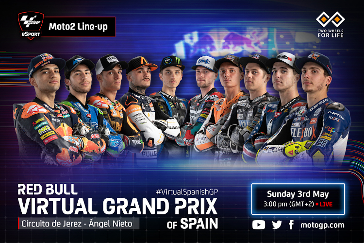 Das Moto2-Aufgebot für den virtuellen Spanien-GP