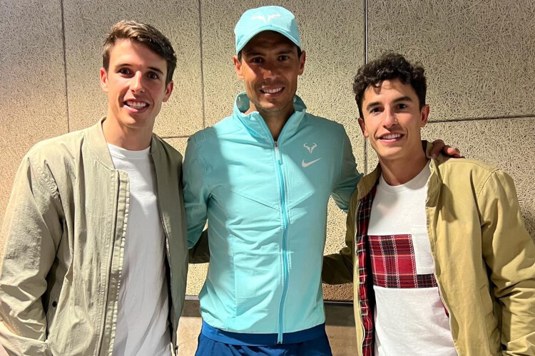 Alex Márquez, Rafa Nadal und Marc Márquez