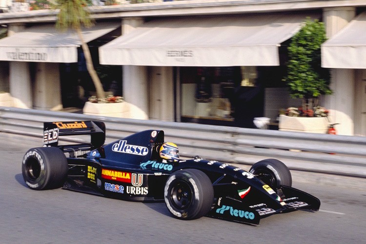 Roberto Moreno bei seiner Heldentat in Monaco 1992