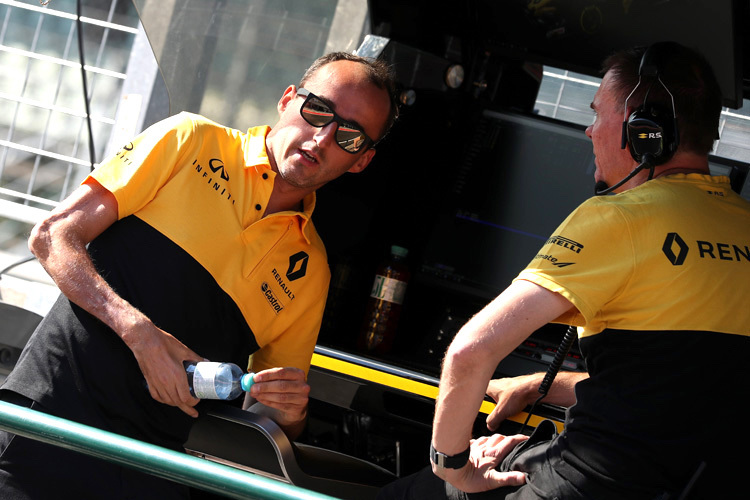 Robert Kubica bei seinem Test mit Renault im Sommer