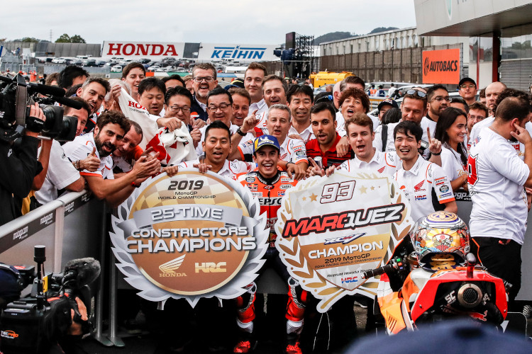 Honda bejubelte in Motegi den zweiten Titel der MotoGP-Saison 2019