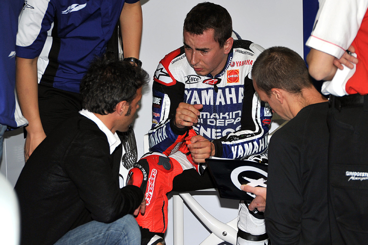 IRTA-Test in Jerez 2012: Capirossi sammelt als Sicherheitsberater Informationen bei Jorge Lorenzo ein