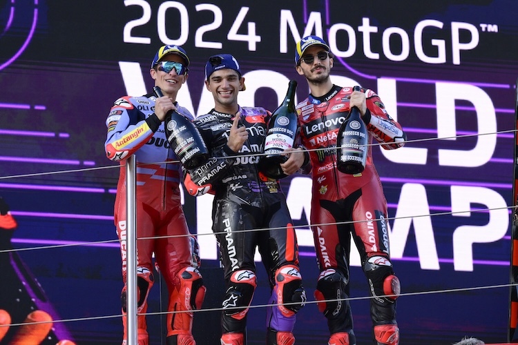 1-2-3. Das Ducati-Bild der MotoGP-Saison 2024