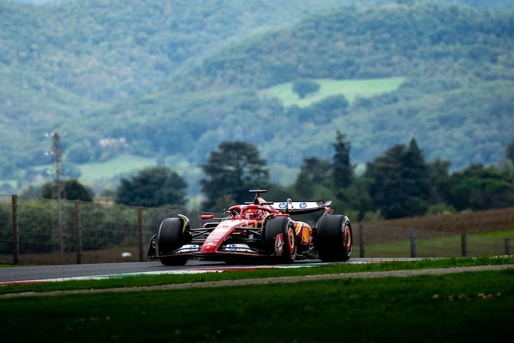 Charles Leclerc übernahm das Ferrari-Steuer für den Nachmittag