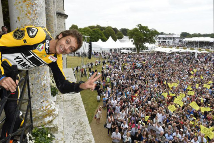 Tausende Fans jubelten Rossi bei «Festival of Speed» in Goodwood zu