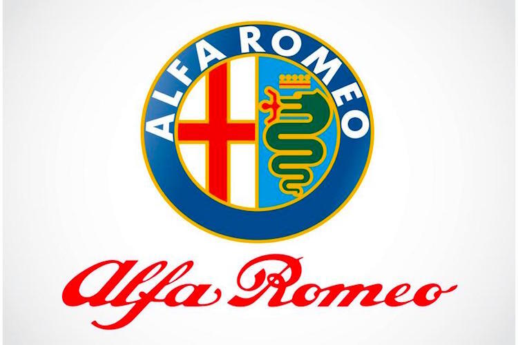 Das Logo von Alfa Romeo mit Schlange