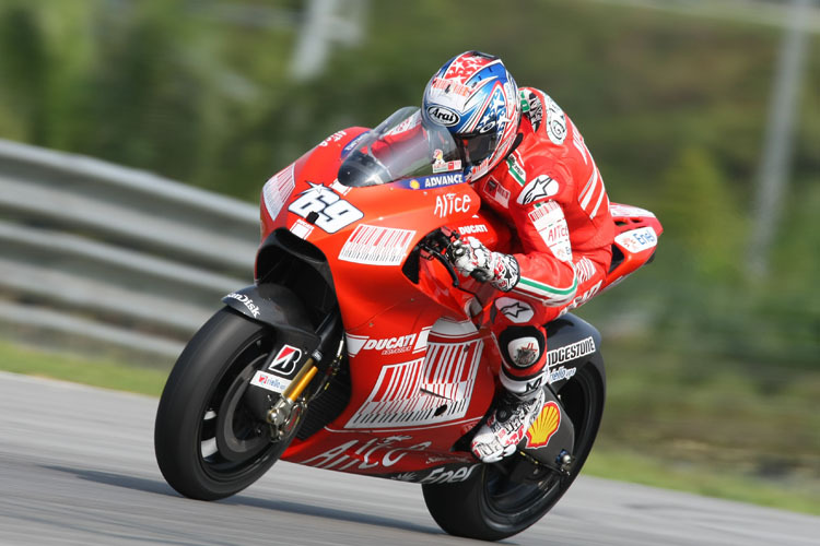 Noch hadert Nicky Hayden mit der Ducati Desmodici
