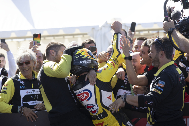 Am Samstag siegte Andrea Iannone mit dem Team Go Eleven Ducati in Aragon