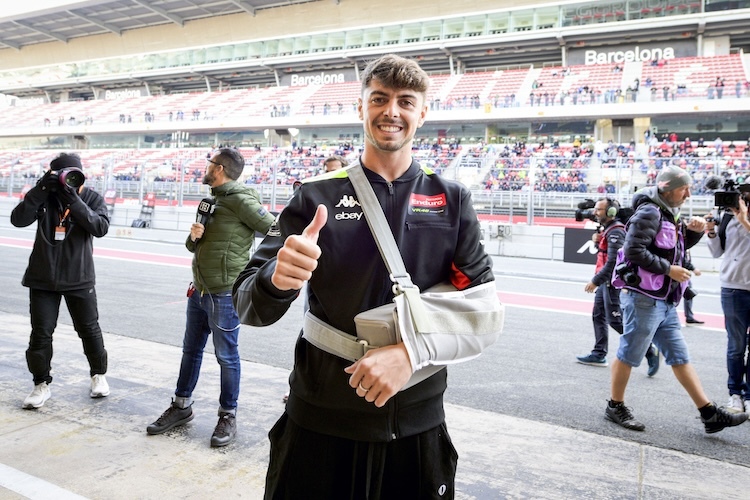 Fabio Di Giannantonio erzählte beim Test in Barcelona über die Fortschritte bei seiner Genesung