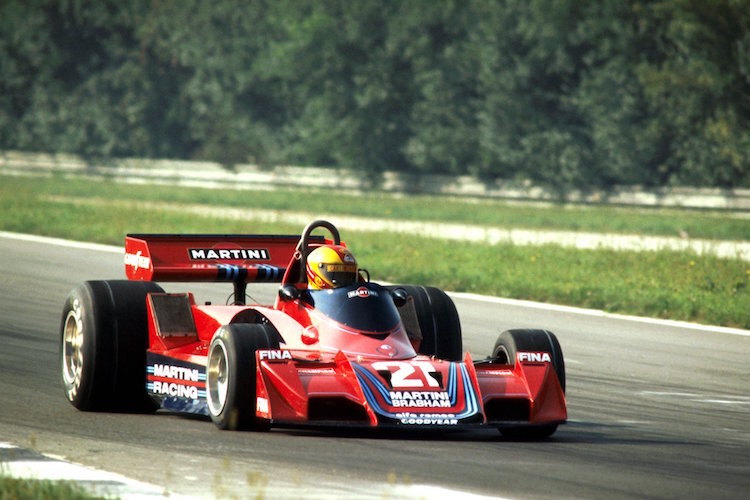 Giorgio Francia mit seinem Brabham-Alfa Romeo in Monza 1977