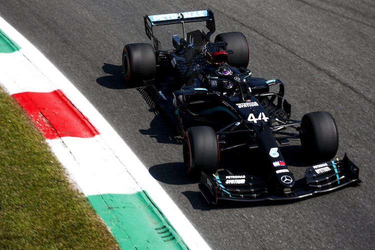 Lewis Hamilton war im zweiten freien Training in Monza der Schnellste von allen