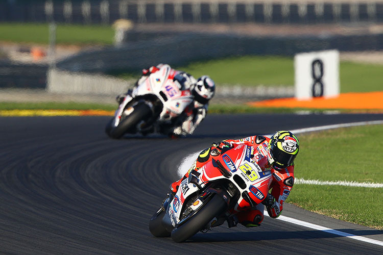 Andrea Iannone vor Pramac-Ducati-Neuzugang Scott Redding