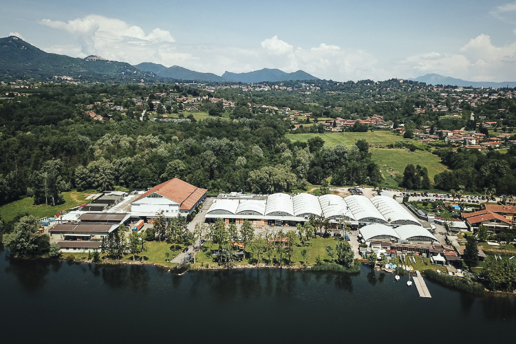 Blick auf das Werk von MV Agusta in Varese