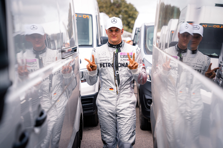 Der Mercedes-Reservist war zum ersten Mal beim «Goodwood Festival of Speed» dabei