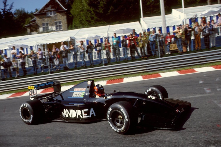 Perry McCarthy mit dem Andrea Moda in Spa-Francorchamps