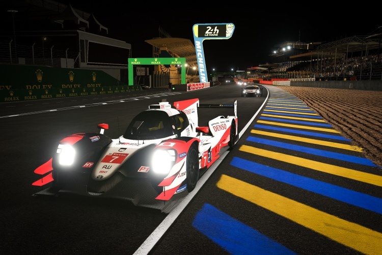 Einer der Oreca 07 des Toyota-Werksteams für die virtuellen 24h Le Mans