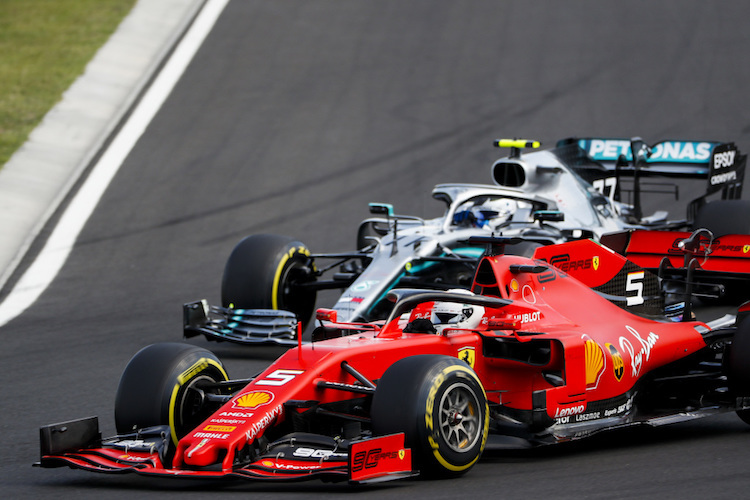 Sebastian Vettel hatte in Ungarn keine Chance gegen die Silberpfeile