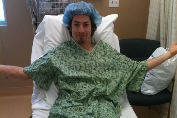 Nicky Hayden vor der Operation