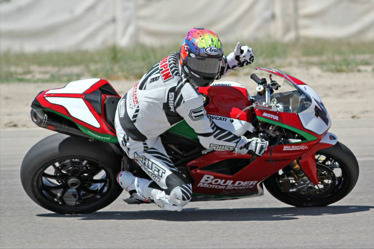 Shane Turpin mit seiner Ducati