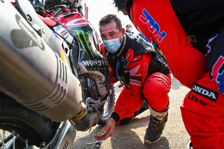 Hält die Technik? Ricky Brabec könnte am Freitag seine zweite Rallye Dakar gewinnen
