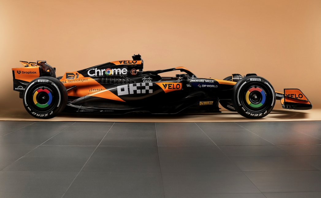 First photo McLaren MCL38 of Norris and Piastri